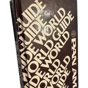 Pan Am World Guide 26th Edition Hardcover Travel Book 1982 Vintage Airline Guide